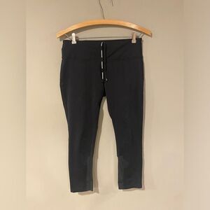 Nike Running Leggings Track Pants Black Cropped Size S‎